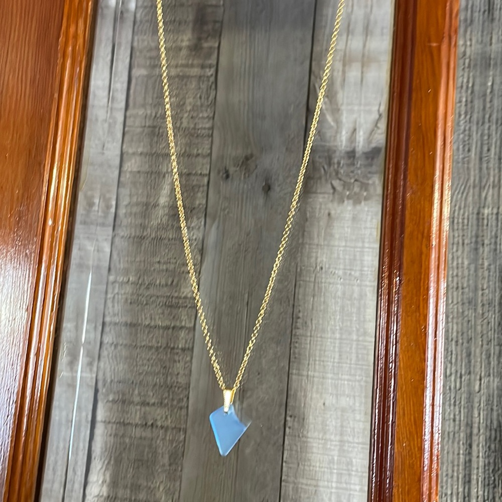 Montana Yellowstone River Glass Necklace